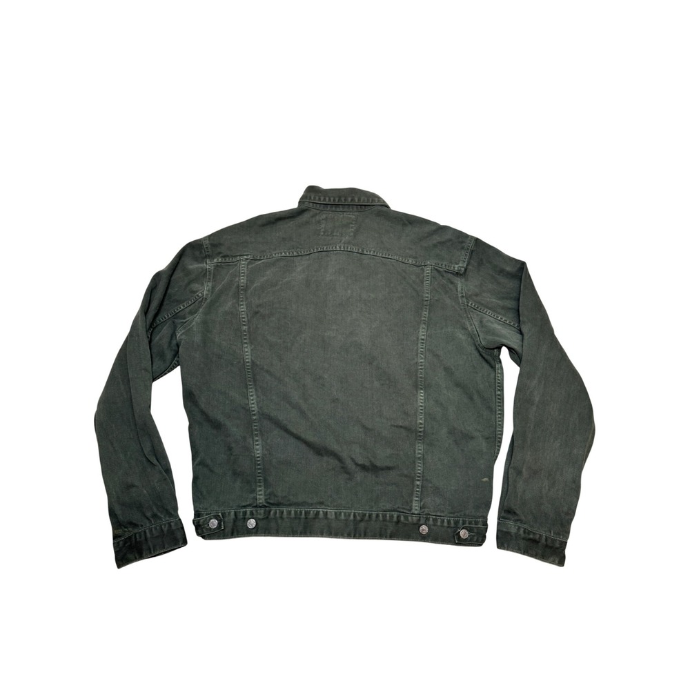 Vintage Guess Denim Trucker Jacket Green 80s 90 Men's Size XXXL - Picture 2 of 7